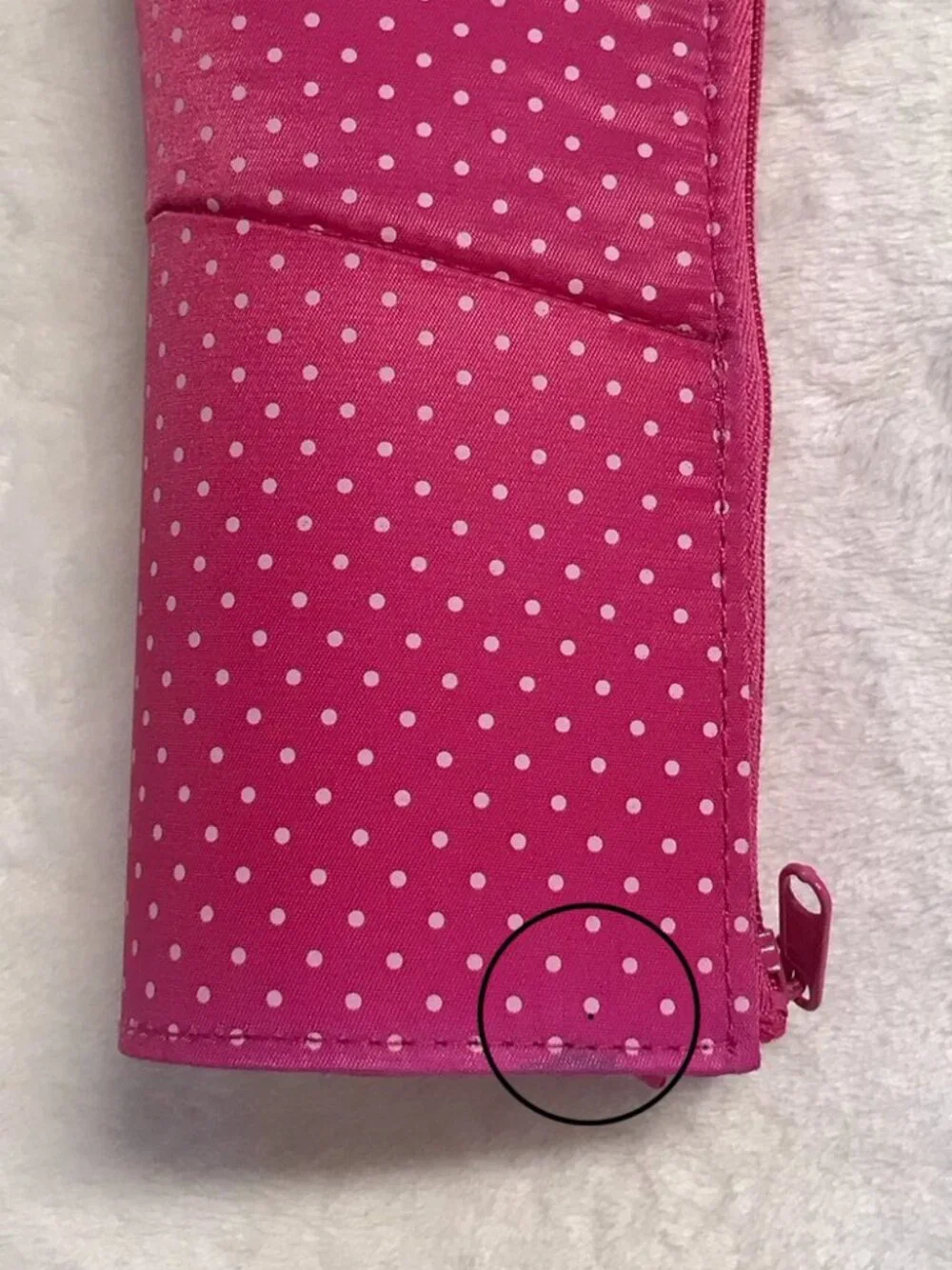 Kokuyo Neo Critz Pen Case Pen Stand Pink Polka Dot NWT